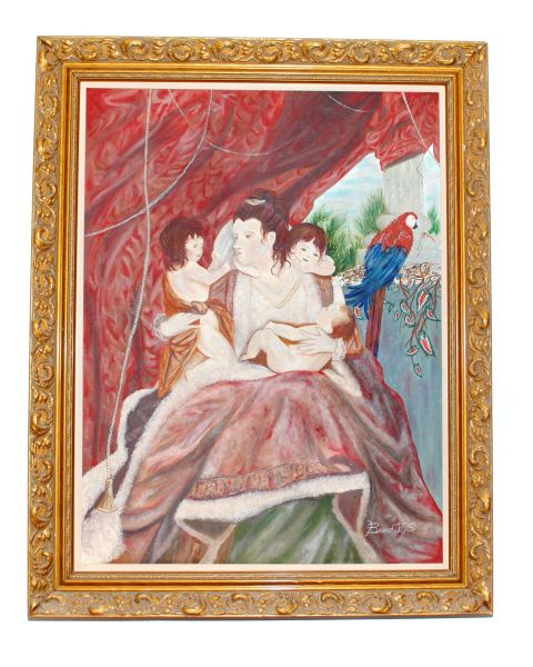 QUADRO MADONA E SEUS FILHOS